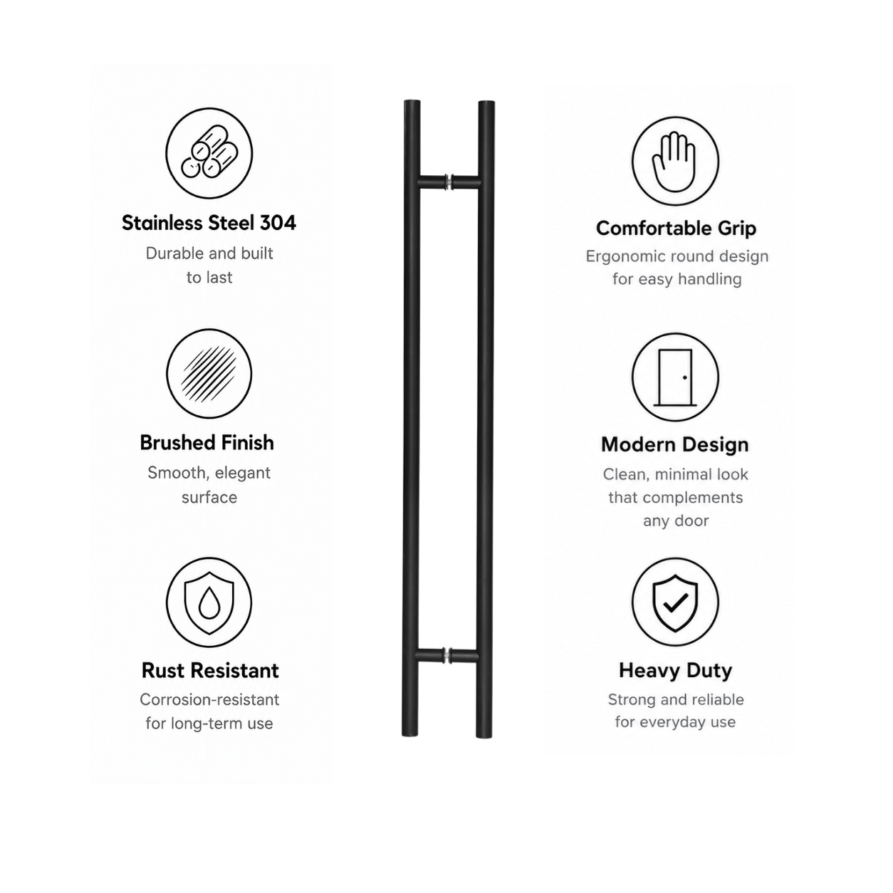 Door pull handle and it's features
