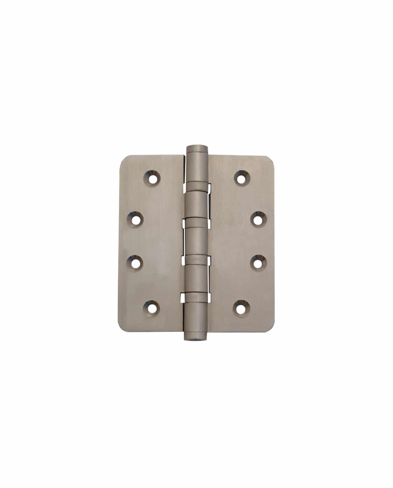 A Prima Decorative Hardware heavy-duty door hinge with eight screw holes, four per side, is shown against a plain white background.