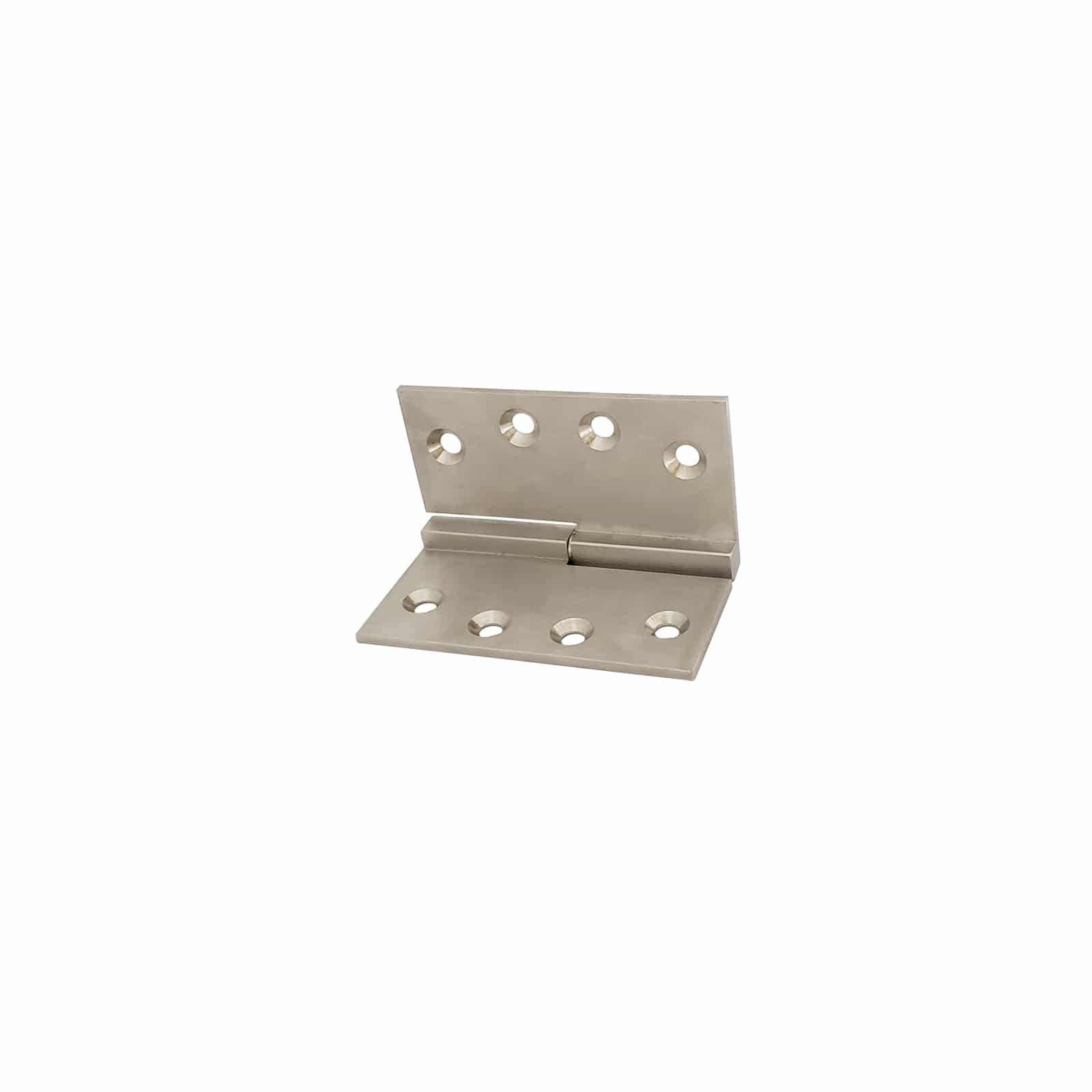 Brass Door Hinges, Lift Off Square - Satin Nickel