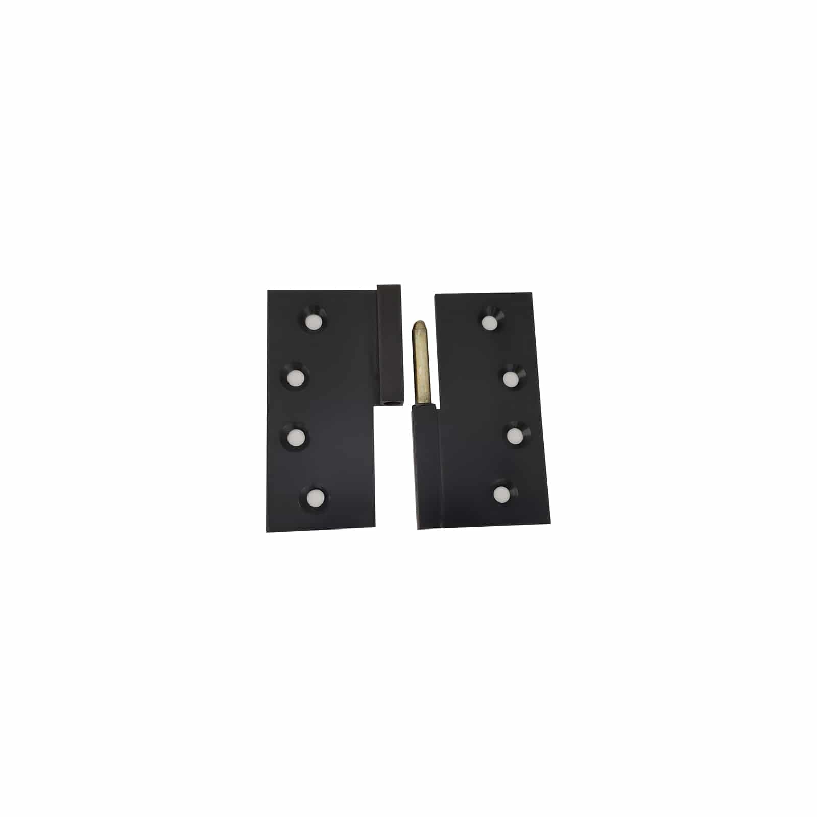 Brass Door Hinges, Lift Off Square - Black Matte
