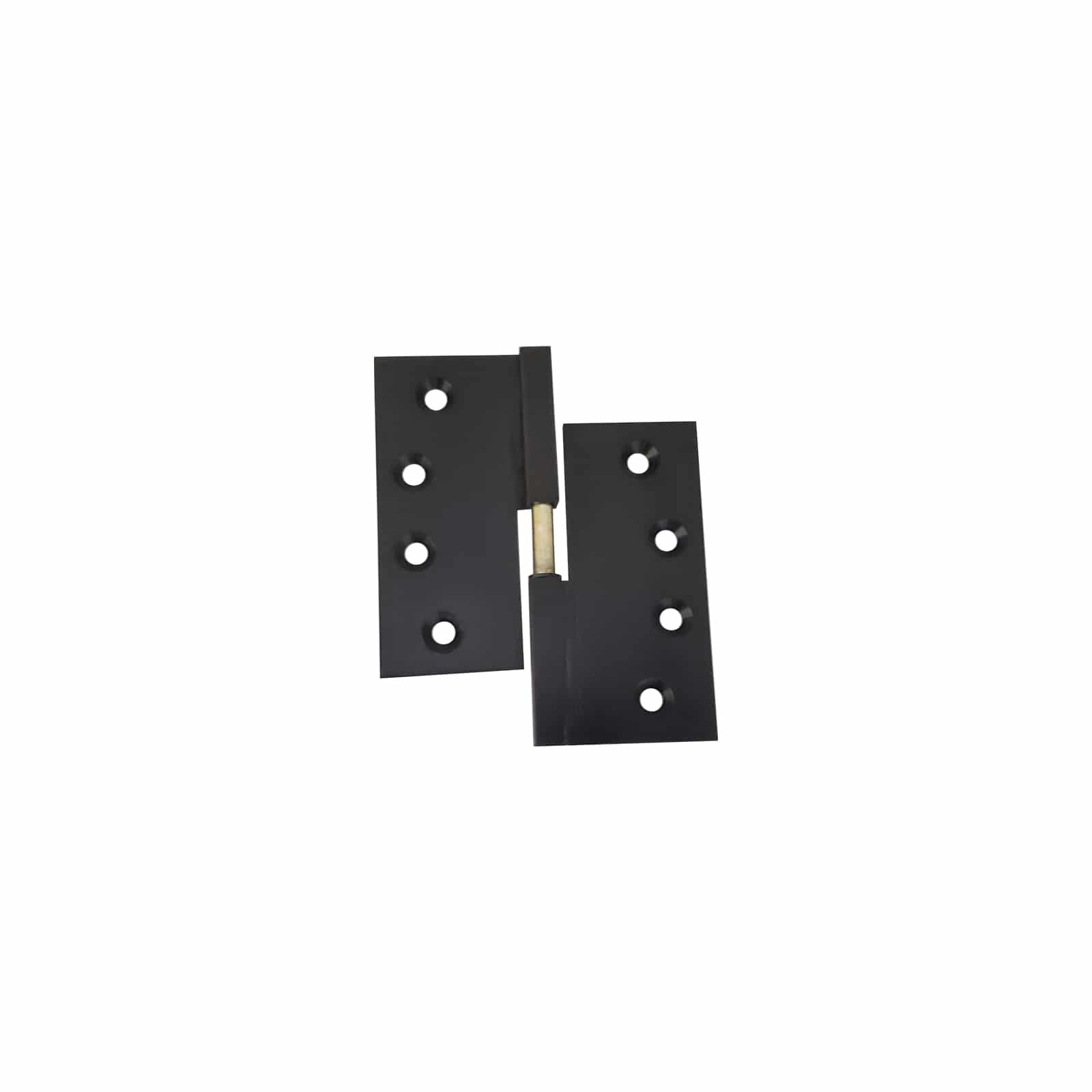 Brass Door Hinges, Lift Off Square - Black Matte