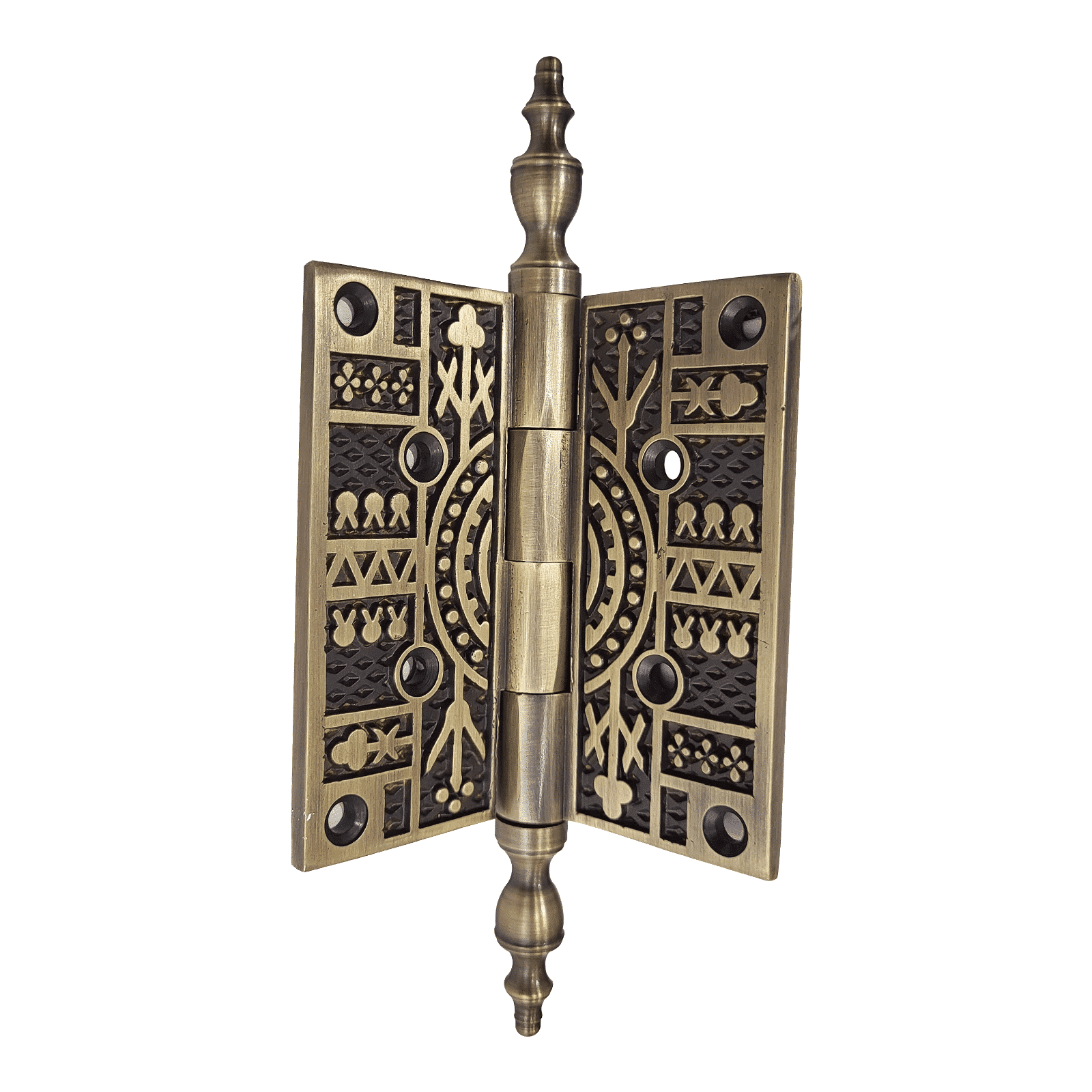 Brass Hinge 3.5"x 3.5" Decorative Antique Brass
