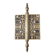 Brass Hinge 3.5"x 3.5" Decorative Antique Brass