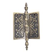 Brass Hinge 3.5"x 3.5" Decorative Antique Brass