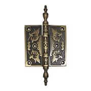 Brass Hinge 3.5"x 3.5" Decorative Antique Brass