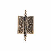 Brass Hinge 3"x 3" Decorative Antique Brass