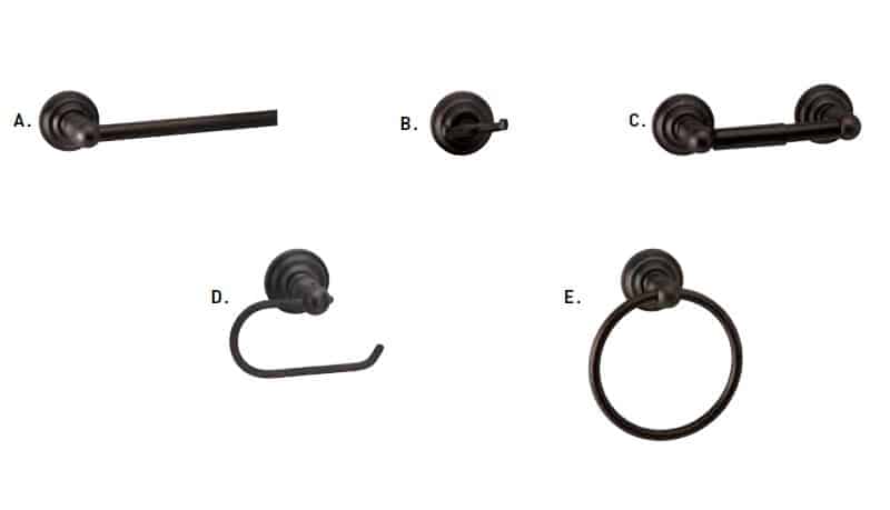 Patère double Taymor Brentwood en bronze huilé