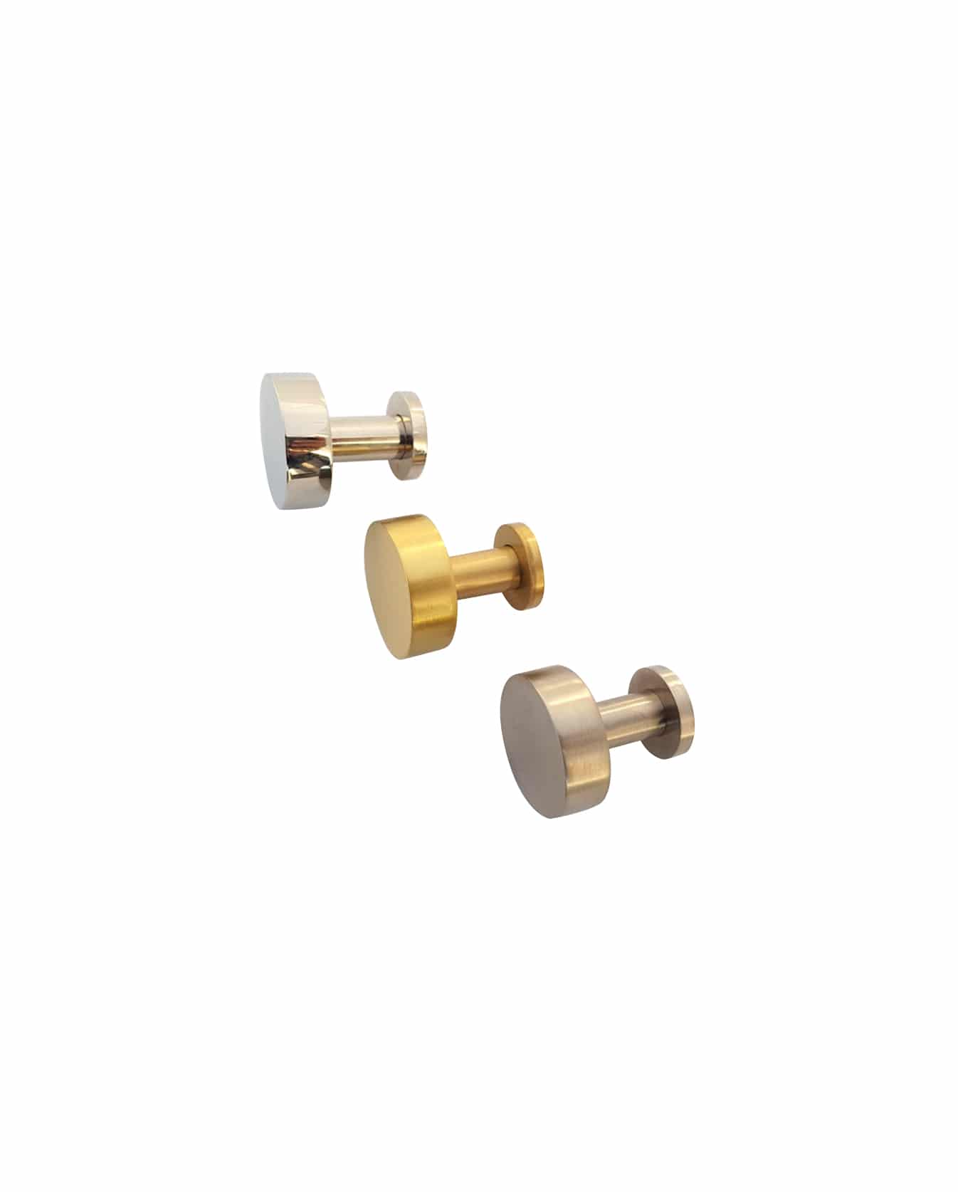 Bouton de meuble rond (style disque) : 30 mm