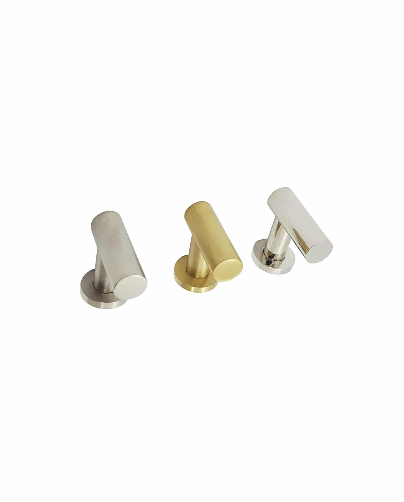 Bouton de meuble rond (style T) : barre de 12 mm