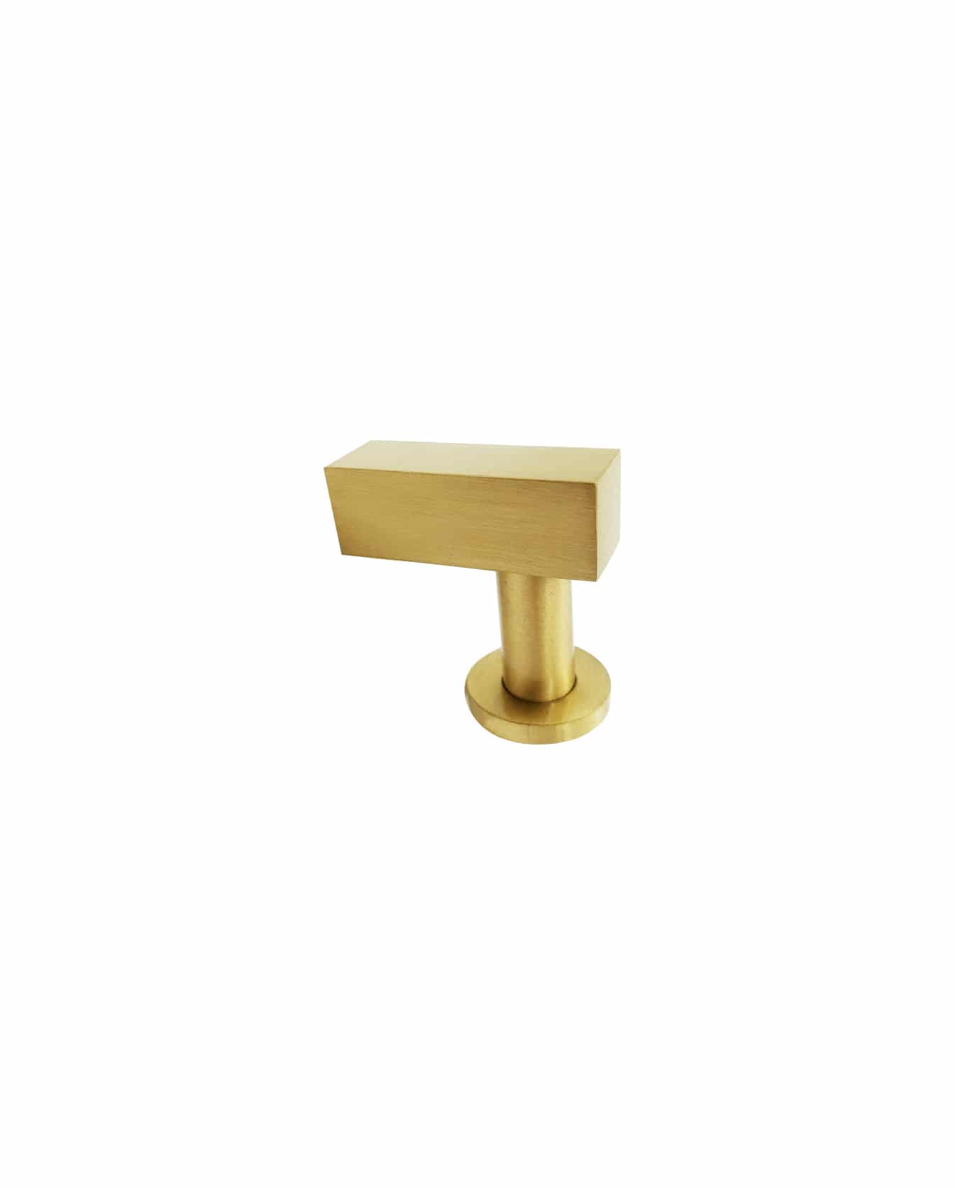 Bouton de meuble carré (style T) : barre de 12 mm