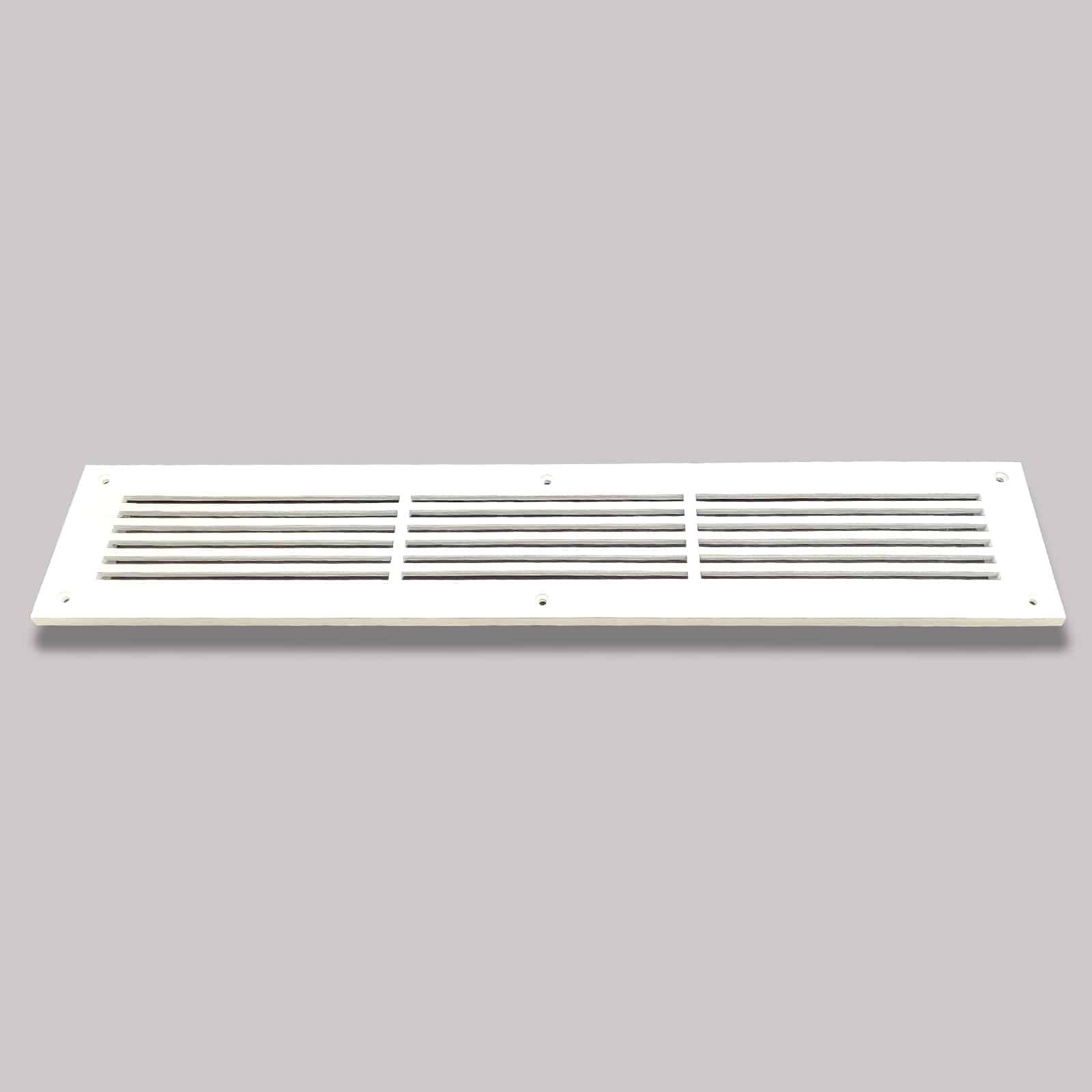 Air Return Grill 3″ X 24″ Top Faceplate Size 5″ X 26″ HVAC Duct Cover Decorative High-Quality Metal – Cast Aluminum Powder Coated Re-Paintable For Walls, Ceilings, And Floors Without Damper – Linear Design (VR 109)