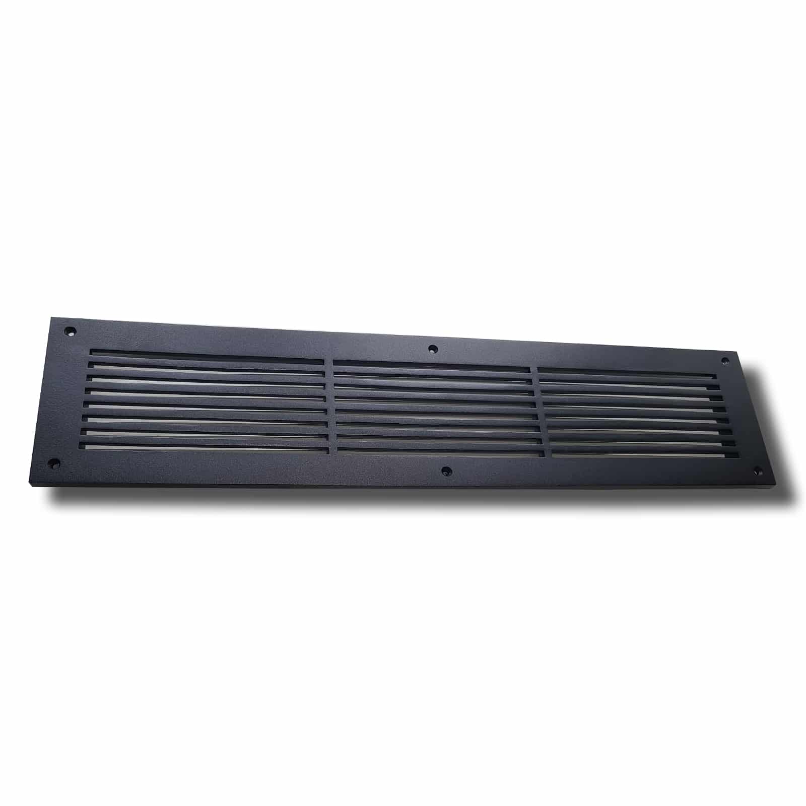 Air Return Grill 4″ X 24″ Top Faceplate Size 6″ X 26″ HVAC Duct Cover Decorative High-Quality Metal – Cast Aluminum Powder Coated Re-Paintable For Walls, Ceilings, And Floors Without Damper – Linear Design (VR 109)