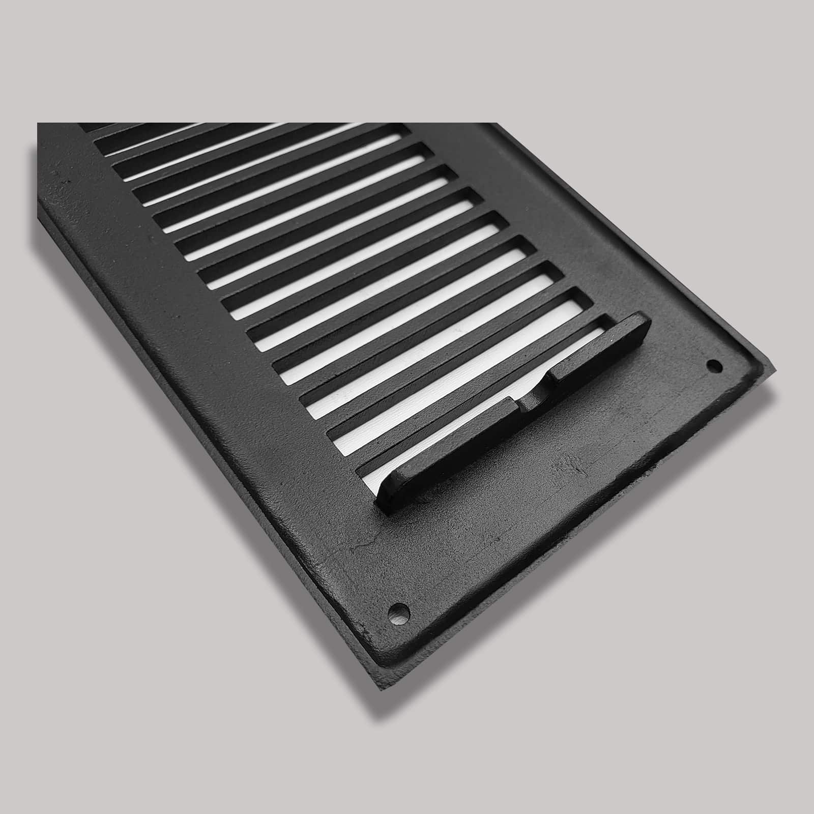 Air Return Grill 4″ X 30″ Top Faceplate Size 6″ X 32″ HVAC Duct Cover Decorative High-Quality Metal – Cast Aluminum Powder Coated Re-Paintable For Walls, Ceilings, And Floors Without Damper – Contemporary Design (VR 102)