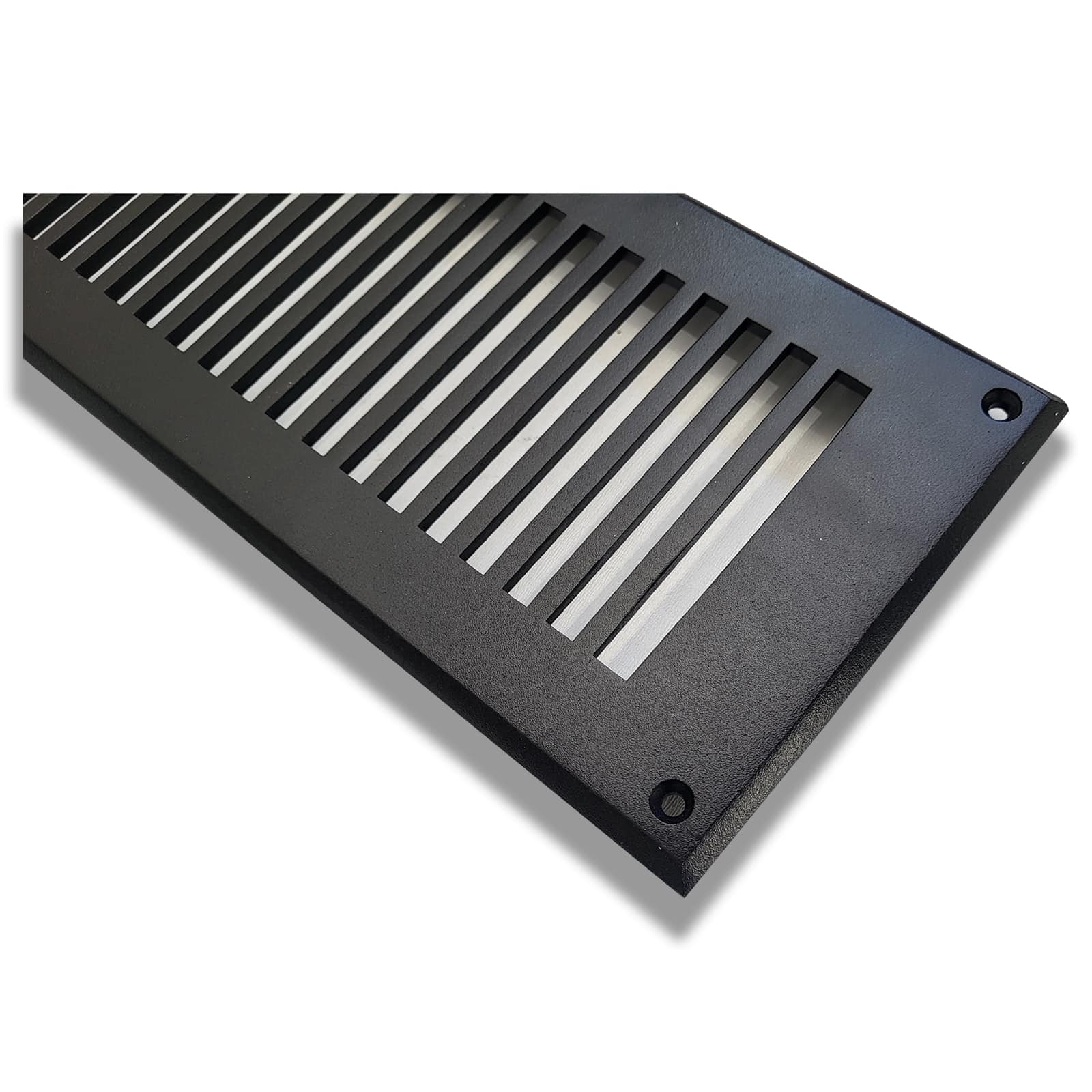Air Return Grill 4″ X 30″ Top Faceplate Size 6″ X 32″ HVAC Duct Cover Decorative High-Quality Metal – Cast Aluminum Powder Coated Re-Paintable For Walls, Ceilings, And Floors Without Damper – Contemporary Design (VR 102)