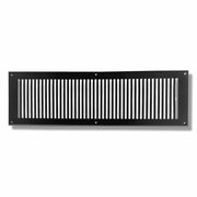 Air Return Grill 6″ X 24″ Top Faceplate Size 8″ X 26″ HVAC Duct Cover Decorative High-Quality Metal – Cast Aluminum Powder Coated Re-Paintable For Walls, Ceilings, And Floors Without Damper – Contemporary Design (VR 102)