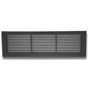 Air Return Grill 6″ X 24″ Top Faceplate Size 8″ X 26″ HVAC Duct Cover Decorative High-Quality Metal – Cast Aluminum Powder Coated Re-Paintable For Walls, Ceilings, And Floors Without Damper – Linear Design (VR 109)