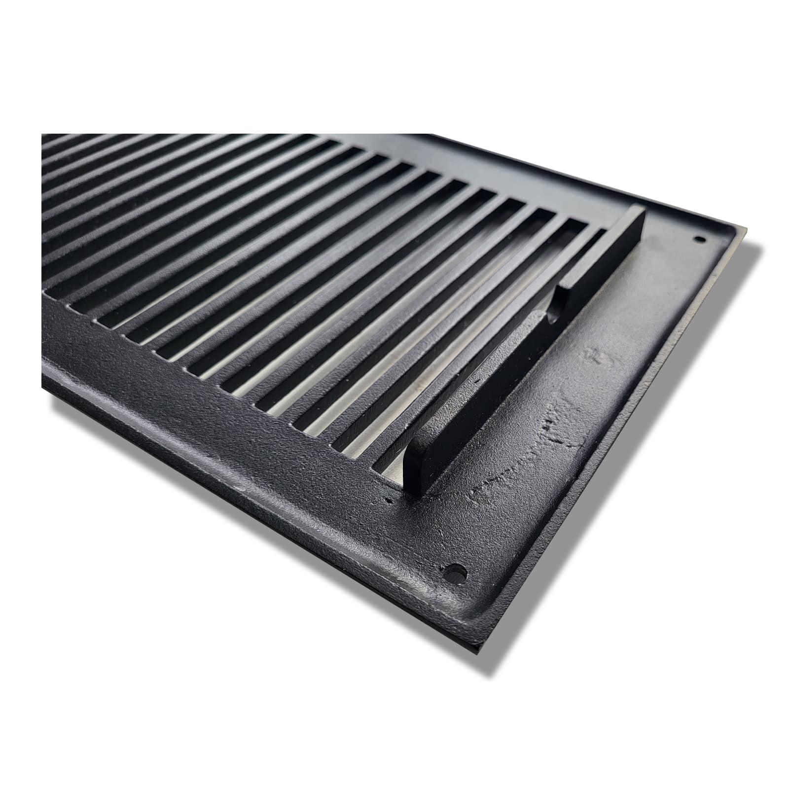 Air Return Grill 6″ X 30″ Top Faceplate Size 8″ X 32″ HVAC Duct Cover Decorative High-Quality Metal – Cast Aluminum Powder Coated Re-Paintable For Walls, Ceilings, And Floors Without Damper – Contemporary Design (VR 102)