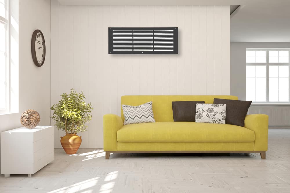 Air Return Grill 8″ X 24″ Top Faceplate Size 10″ X 26″ HVAC Duct Cover Decorative High-Quality Metal – Cast Aluminum Powder Coated Re-Paintable For Walls, Ceilings, And Floors Without Damper – Linear Design (VR 109)