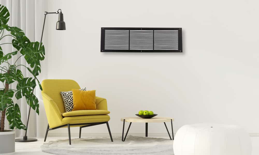 Air Return Grill 8″ X 30″ Top Faceplate Size 10″ X 32″ HVAC Duct Cover Decorative High-Quality Metal – Cast Aluminum Powder Coated Re-Paintable For Walls, Ceilings, And Floors Without Damper – Linear Design (VR 109)