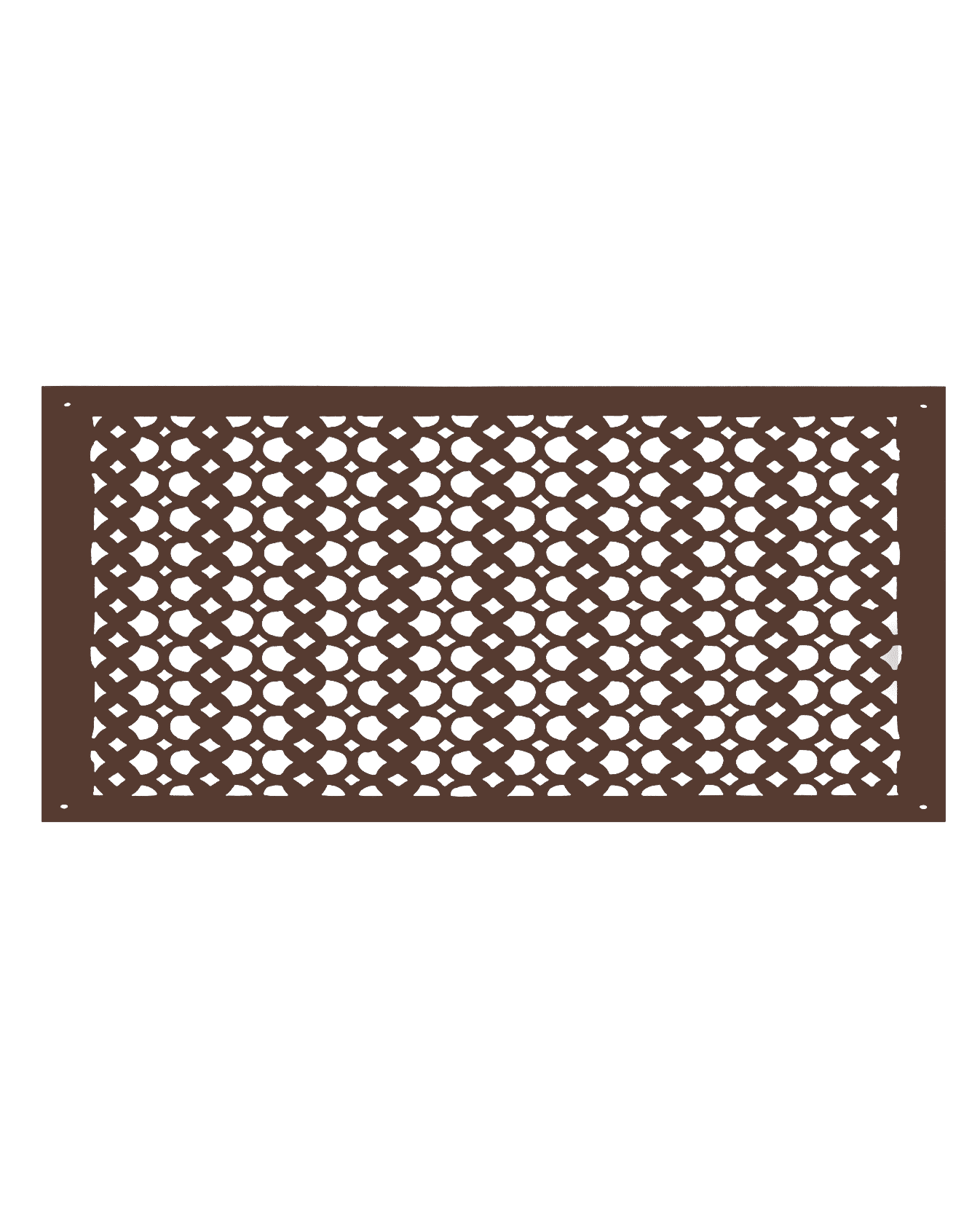 Air Return Grill 12″ X 30″ VR100 With Holes And Matching Screws Top Faceplate Size 14″ x 32″ HVAC Duct Cover Decorative Handcrafted High-Quality Metal – Cast Aluminum Powder Coated Re-Paintable For Walls, Ceilings, And Floors without Damper