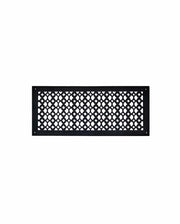Air Return Grill 8″ X 22″ VR100 With Holes And Matching Screws Top Faceplate Size 9-1/2″ x 23-3/4″ HVAC Duct Cover Decorative Handcrafted High-Quality Metal – Cast Aluminum Powder Coated Re-Paintable For Walls, Ceilings, And Floors without Damper
