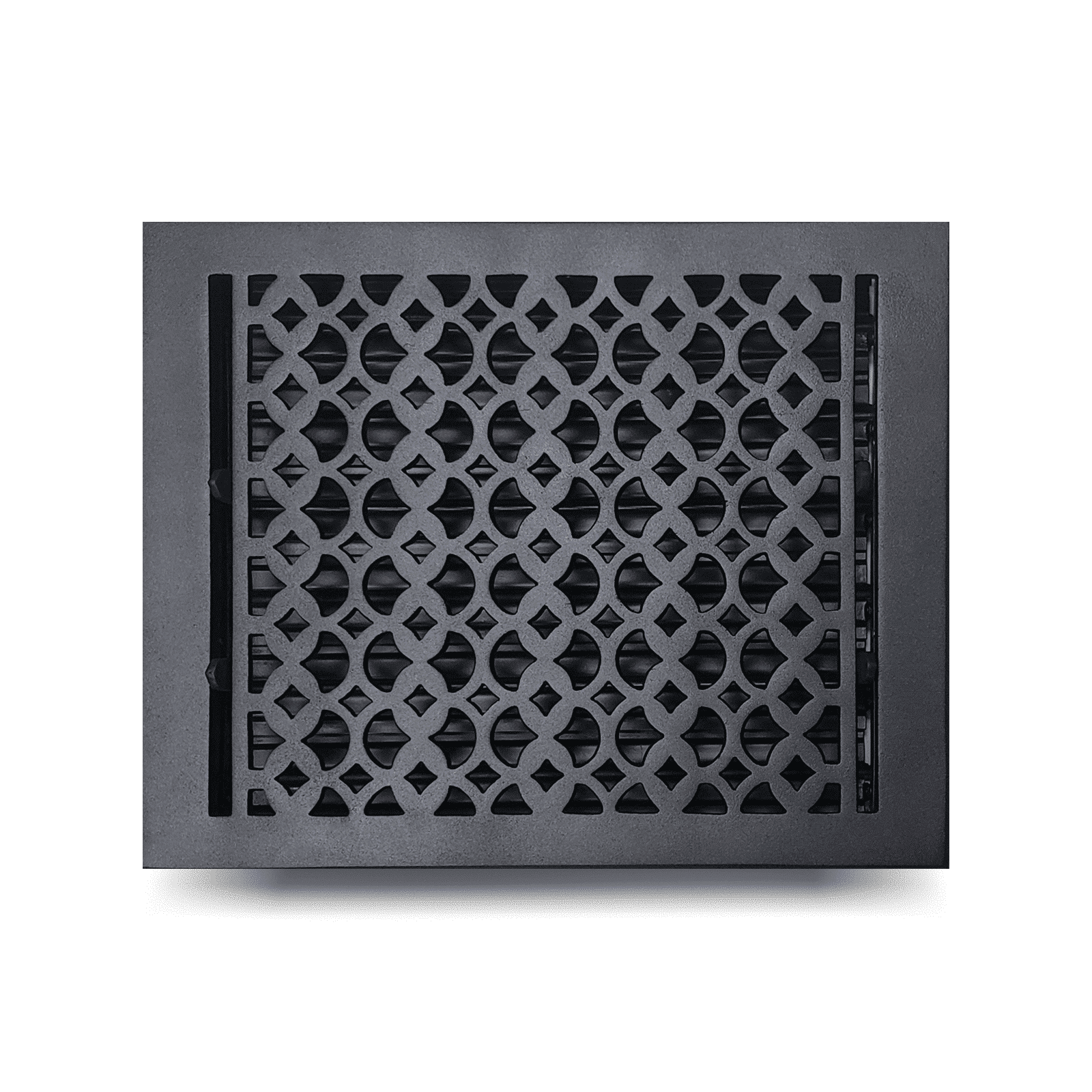 Floor Vent Cover / Register Size: 10" X 10", 10" x 12" and 10" X 14" With Damper Decorative handcrafted High-Quality Metal – Cast Aluminum Powder Coated Re-Paintable For Floors, Walls, And Ceilings – Elegant Tudor Mushroom Design (VR 100)