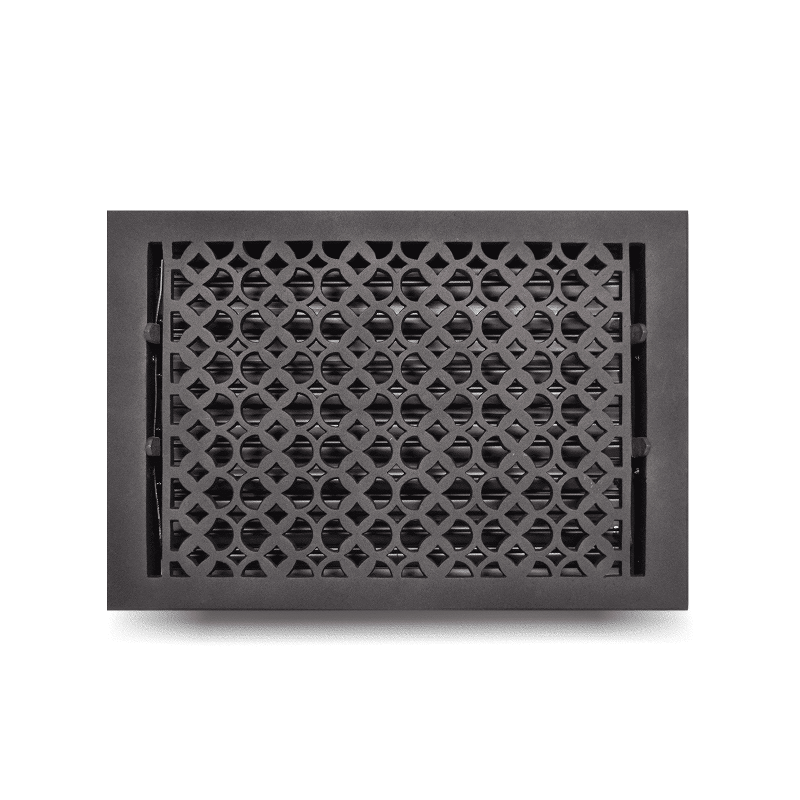 Floor Vent Cover / Register Size: 10" X 10", 10" x 12" and 10" X 14" With Damper Decorative handcrafted High-Quality Metal – Cast Aluminum Powder Coated Re-Paintable For Floors, Walls, And Ceilings – Elegant Tudor Mushroom Design (VR 100)
