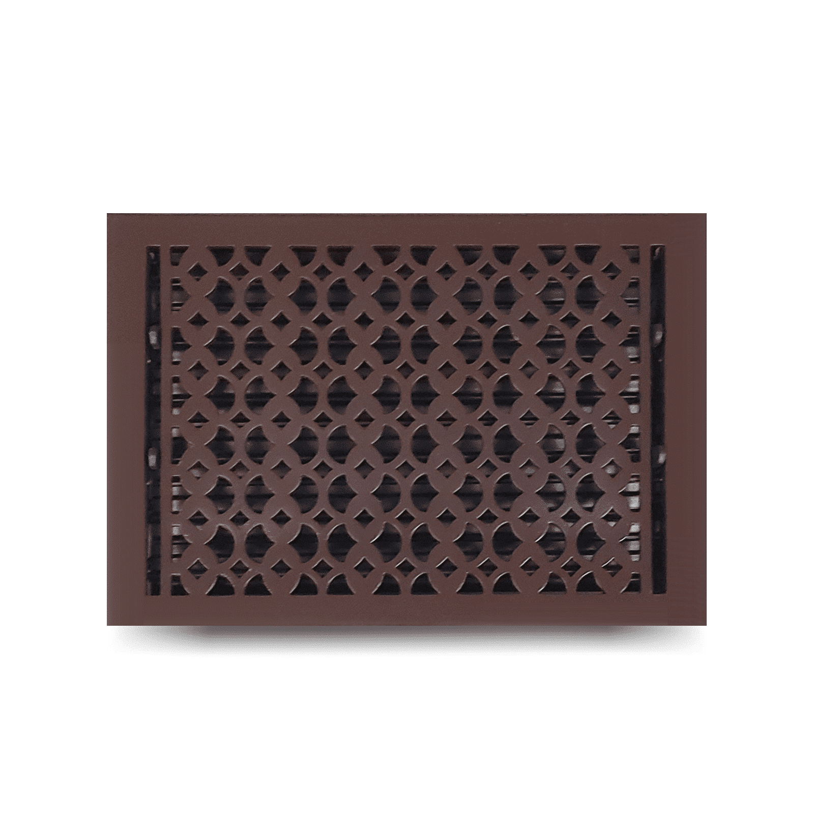 Floor Vent Cover / Register Size: 10" X 10", 10" x 12" and 10" X 14" With Damper Decorative handcrafted High-Quality Metal – Cast Aluminum Powder Coated Re-Paintable For Floors, Walls, And Ceilings – Elegant Tudor Mushroom Design (VR 100)