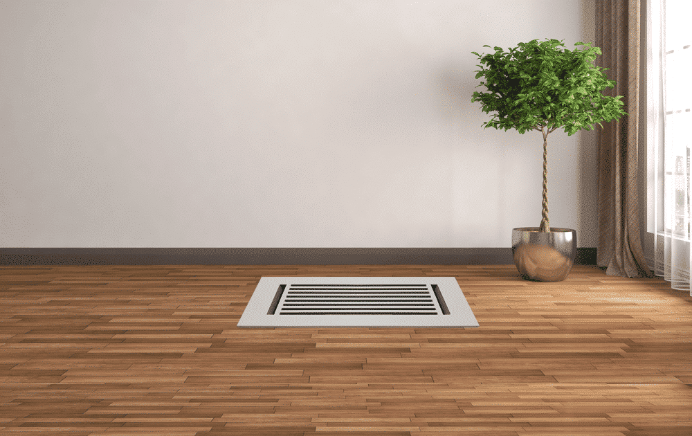 Floor Vent Cover / Register Size: 3” X 10” With Damper Top Faceplate Outer Size 12"x5", Thickness 5 Mm, High-Quality Metal – Cast Aluminum Powder Coated Re-Paintable For Floors, Walls, And Ceilings – Modern Linear Design (VR 109)