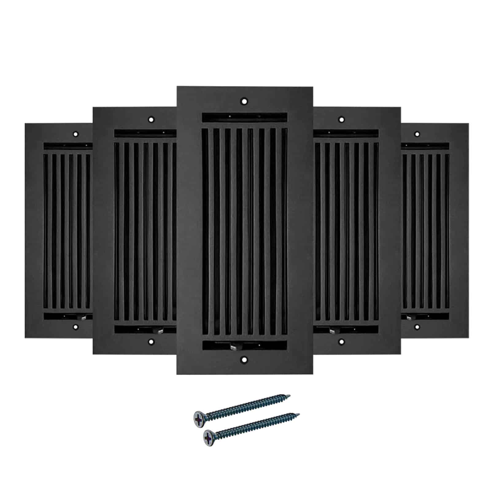 Registre de sol en fonte d'aluminium, dimensions 4" x 10", VR109, paquet de 5