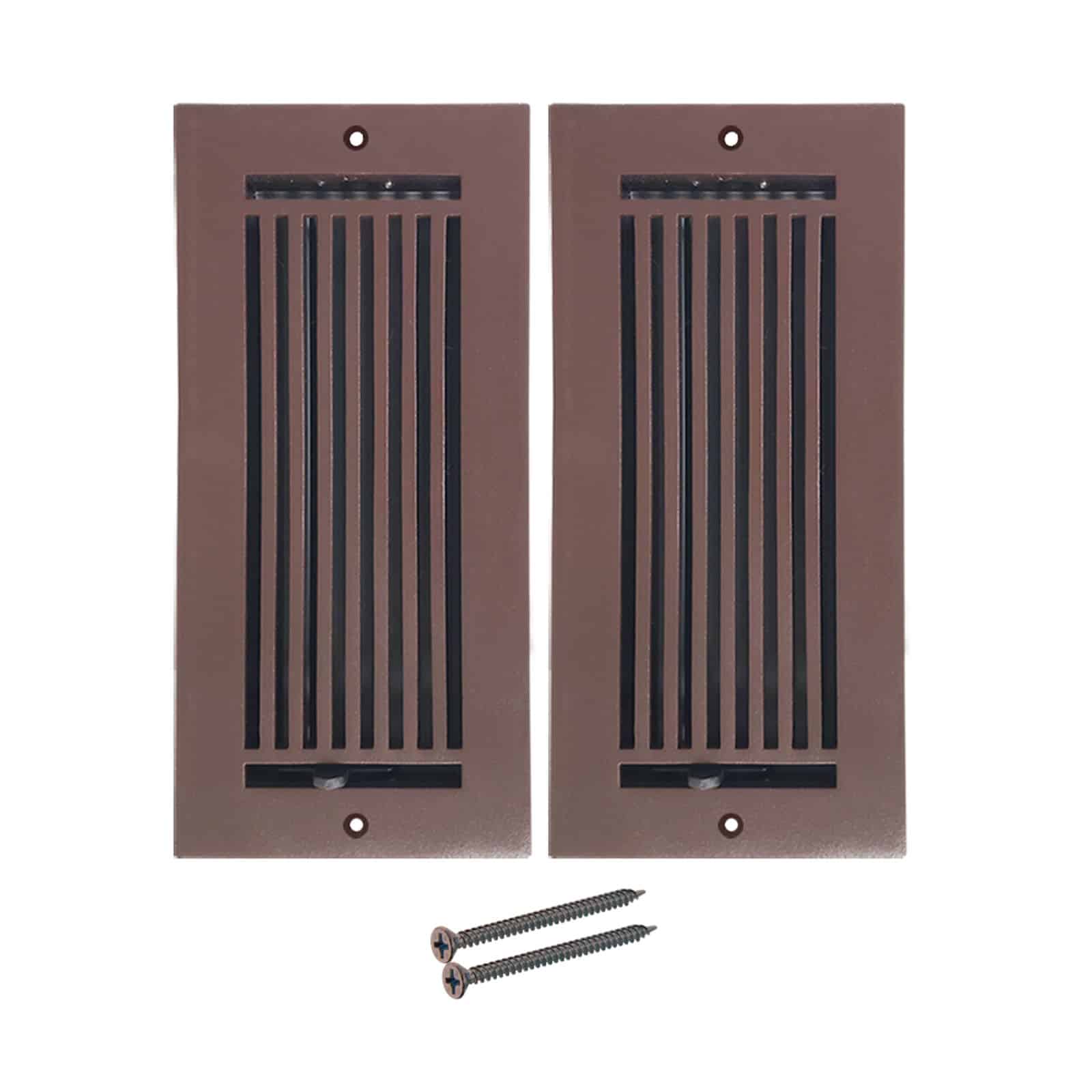 Cast Aluminum Floor Register Size 4" X 10" VR109 Pack of 2