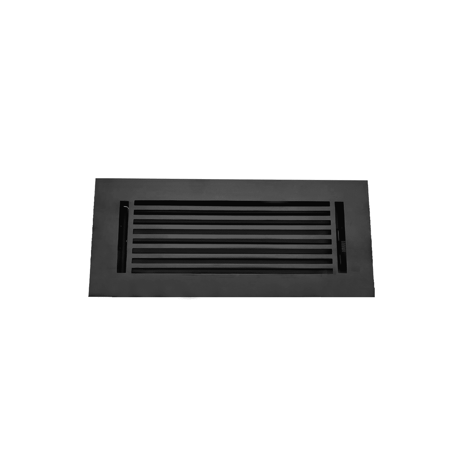 Floor Vent Cover / Register Size: 4” x 12” VR109 with Damper top faceplate outer size 6″ x 14”, thickness 5 mm, high-quality metal – cast aluminum powder coated Re-paintable for floors, walls, and ceilings