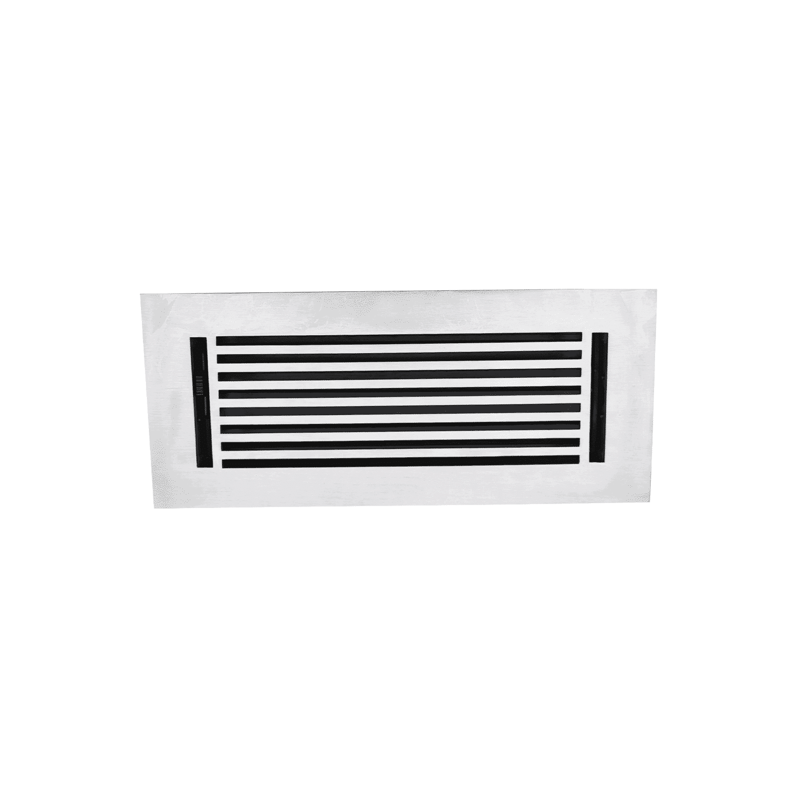 Floor Vent Cover / Register Size: 4” x 12” VR109 with Damper top faceplate outer size 6″ x 14”, thickness 5 mm, high-quality metal – cast aluminum powder coated Re-paintable for floors, walls, and ceilings
