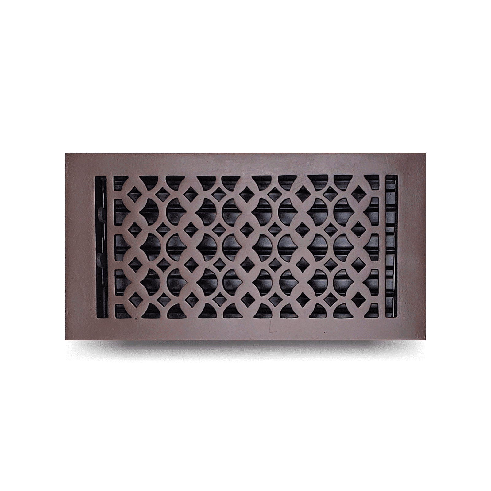 Floor Vent Cover / Register Size: 6" X 8", 6" x 10", 6" x 12", 6" x 14" and 6" X 16" With Damper Decorative handcrafted High-Quality Metal – Cast Aluminum Powder Coated Re-Paintable For Floors, Walls, And Ceilings – Elegant Tudor Mushroom Design (VR 100)