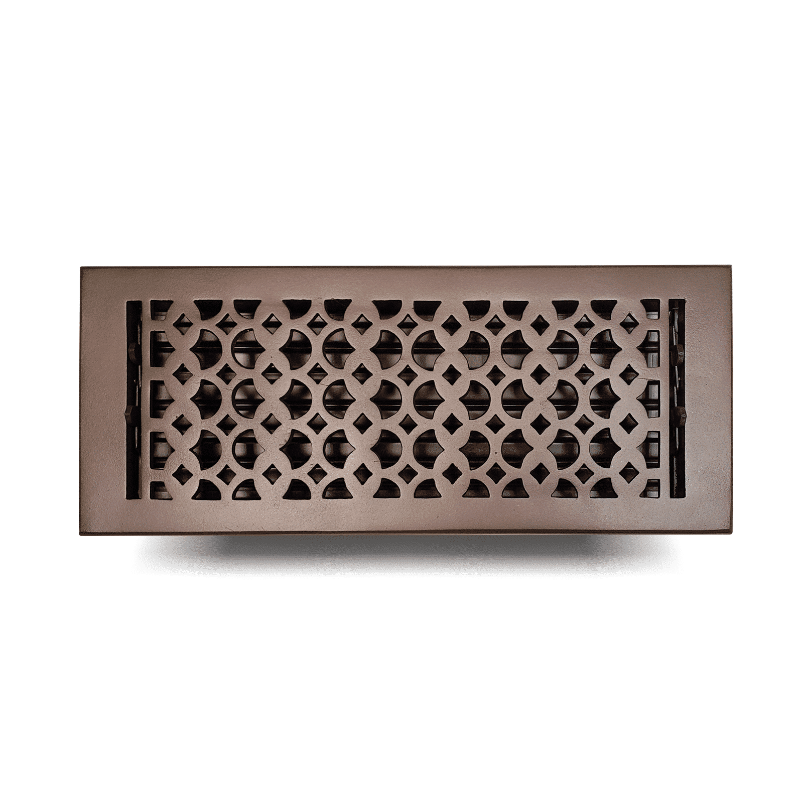 Floor Vent Cover / Register Size: 6" X 8", 6" x 10", 6" x 12", 6" x 14" and 6" X 16" With Damper Decorative handcrafted High-Quality Metal – Cast Aluminum Powder Coated Re-Paintable For Floors, Walls, And Ceilings – Elegant Tudor Mushroom Design (VR 100)