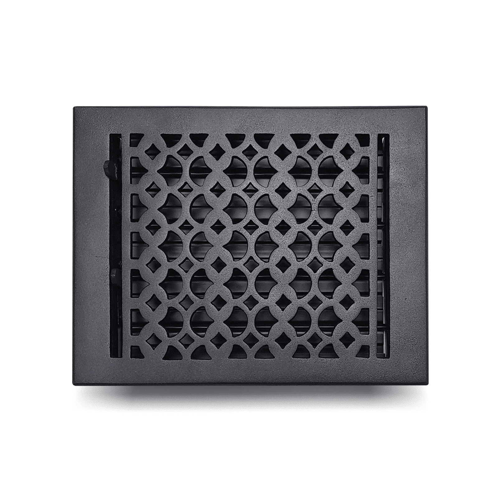 Floor Vent Cover / Register Size: 8" X 8", 8" x 10", 8" x 12" and 8" X 14" With Damper Decorative handcrafted High-Quality Metal – Cast Aluminum Powder Coated Re-Paintable For Floors, Walls, And Ceilings – Elegant Tudor Mushroom Design (VR 100)