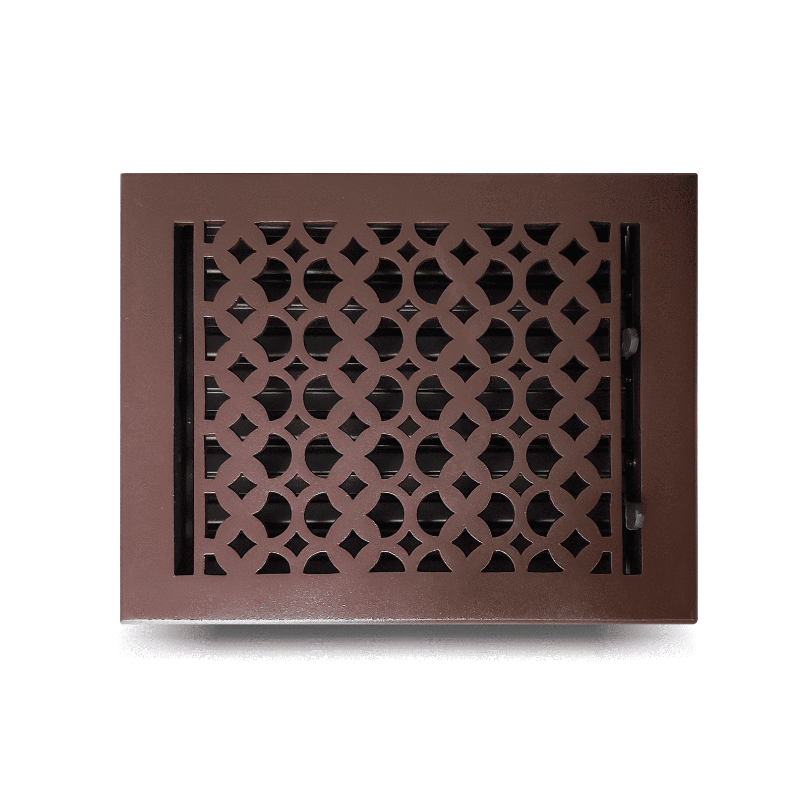 Floor Vent Cover / Register Size: 8" X 8", 8" x 10", 8" x 12" and 8" X 14" With Damper Decorative handcrafted High-Quality Metal – Cast Aluminum Powder Coated Re-Paintable For Floors, Walls, And Ceilings – Elegant Tudor Mushroom Design (VR 100)