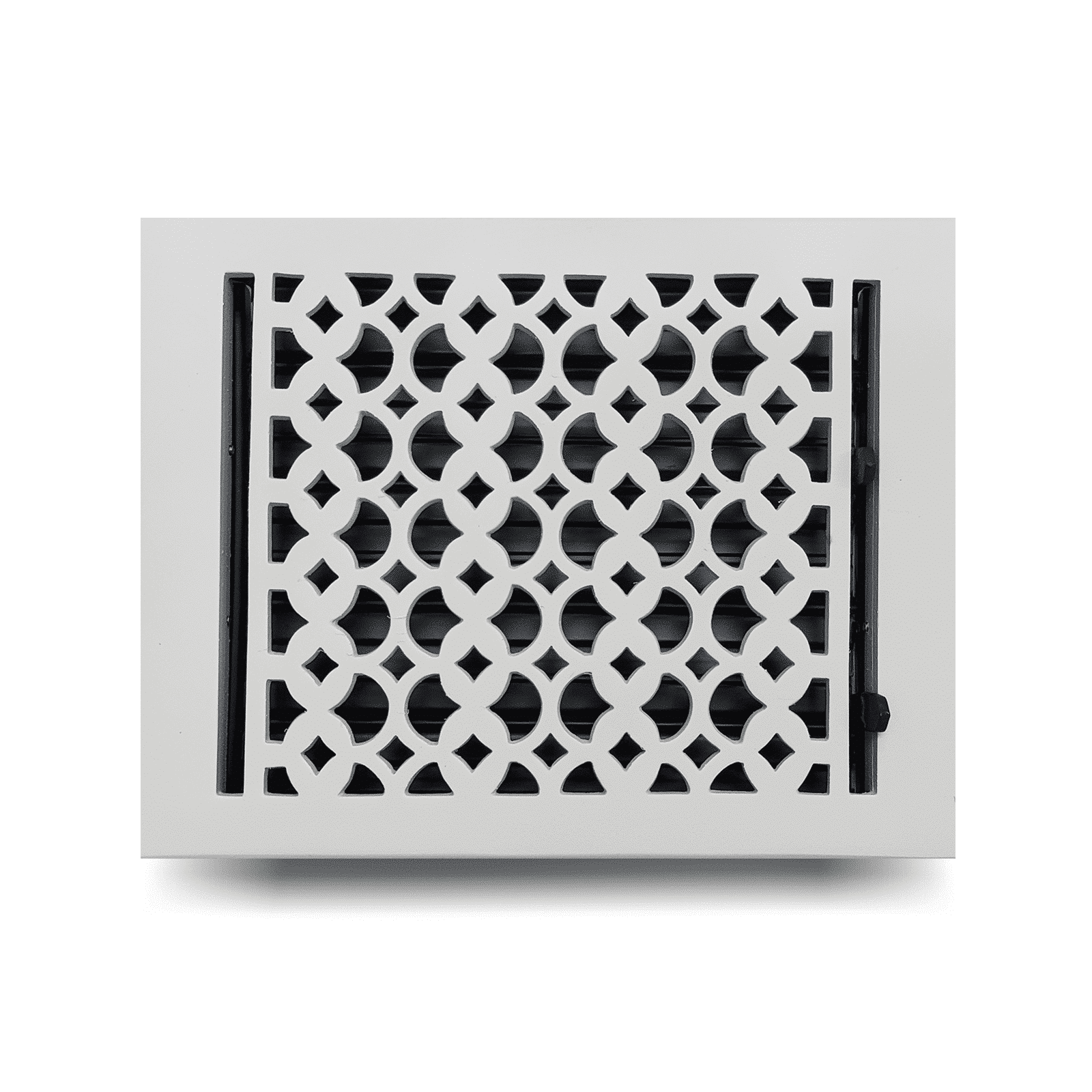Floor Vent Cover / Register Size: 8" X 8", 8" x 10", 8" x 12" and 8" X 14" With Damper Decorative handcrafted High-Quality Metal – Cast Aluminum Powder Coated Re-Paintable For Floors, Walls, And Ceilings – Elegant Tudor Mushroom Design (VR 100)