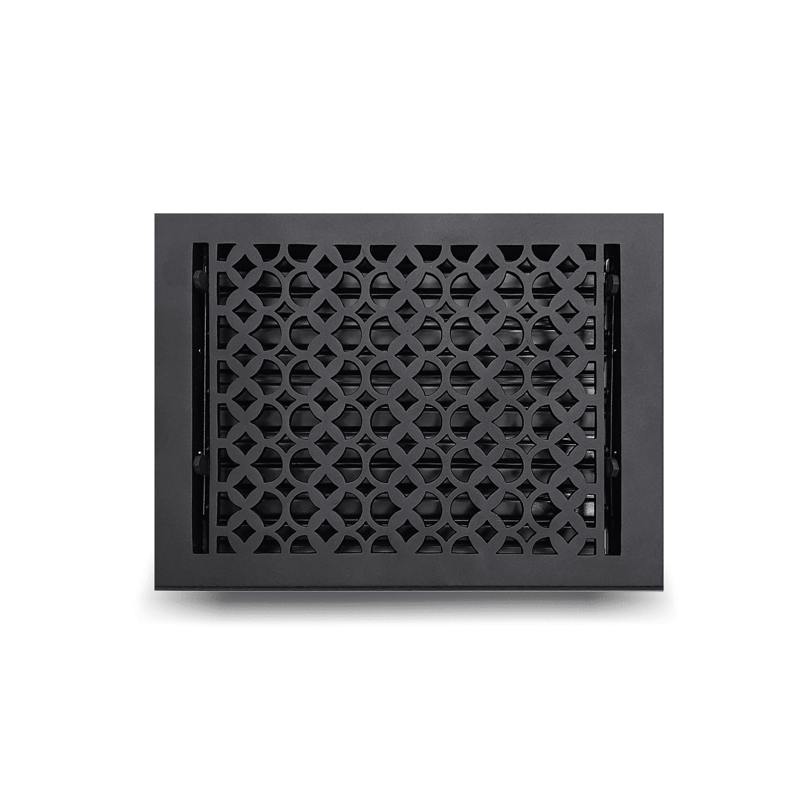 Floor Vent Cover / Register Size: 8" X 8", 8" x 10", 8" x 12" and 8" X 14" With Damper Decorative handcrafted High-Quality Metal – Cast Aluminum Powder Coated Re-Paintable For Floors, Walls, And Ceilings – Elegant Tudor Mushroom Design (VR 100)