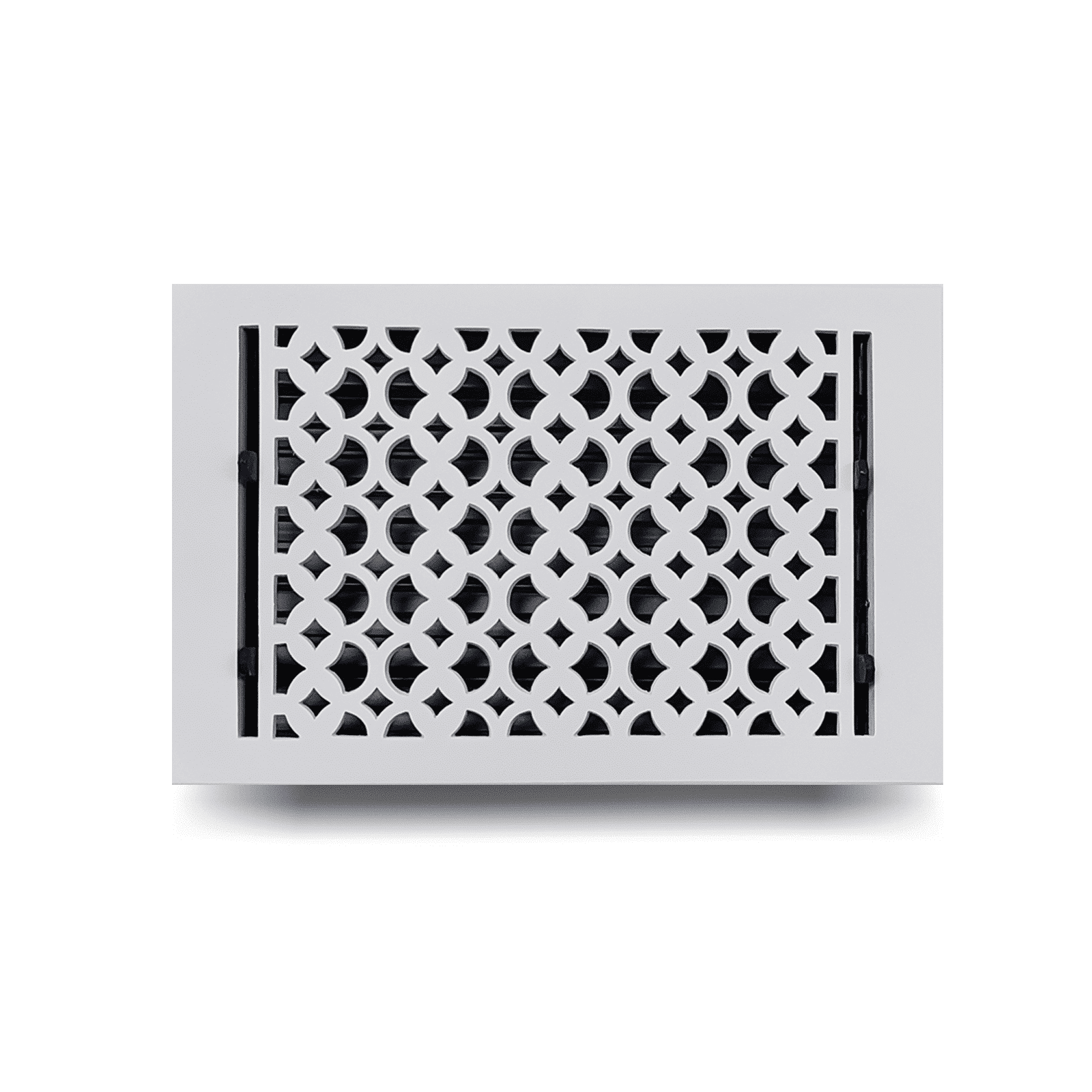 Floor Vent Cover / Register Size: 8" X 8", 8" x 10", 8" x 12" and 8" X 14" With Damper Decorative handcrafted High-Quality Metal – Cast Aluminum Powder Coated Re-Paintable For Floors, Walls, And Ceilings – Elegant Tudor Mushroom Design (VR 100)