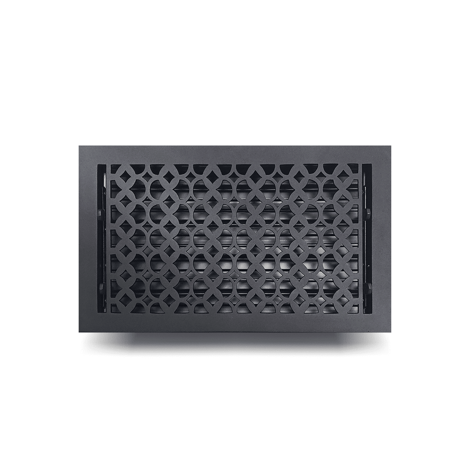Floor Vent Cover / Register Size: 8" X 8", 8" x 10", 8" x 12" and 8" X 14" With Damper Decorative handcrafted High-Quality Metal – Cast Aluminum Powder Coated Re-Paintable For Floors, Walls, And Ceilings – Elegant Tudor Mushroom Design (VR 100)