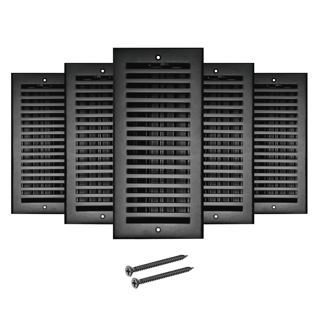 Cast Aluminum Floor Register Size 4" X 10" VR102 Pack of 5