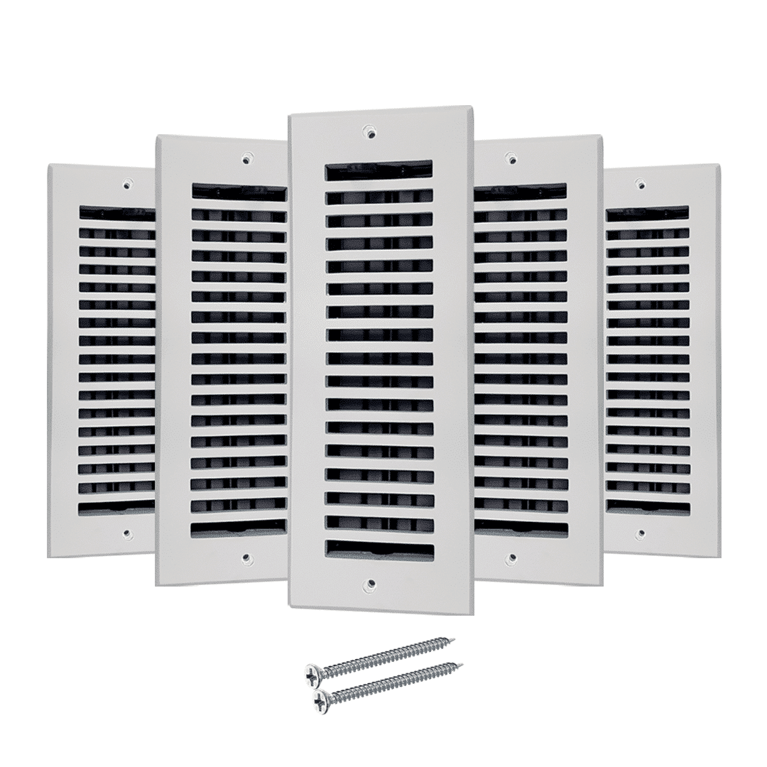 Cast Aluminum Floor Register Size 4" X 10" VR102 Pack of 5