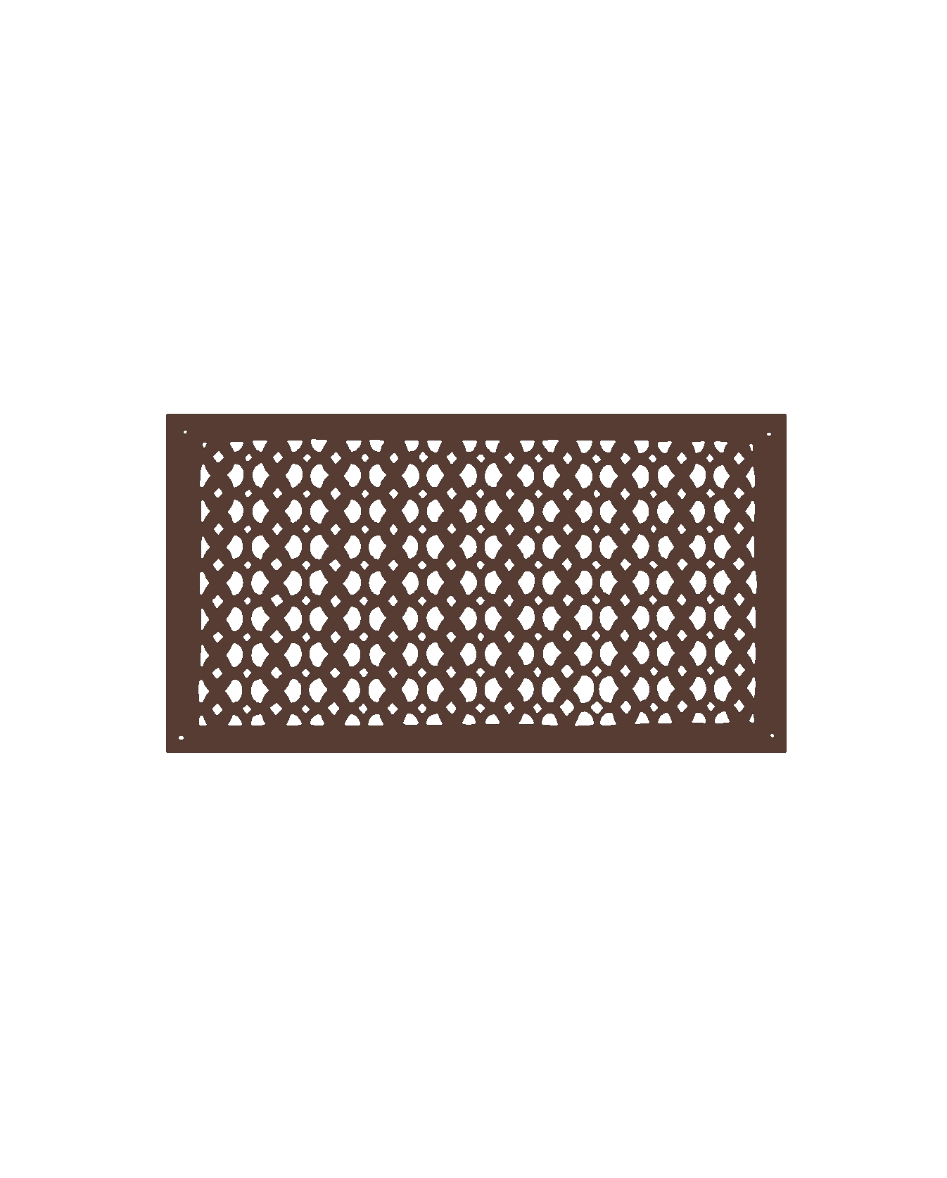 Air Return Grill 10″ X 24″ VR100 With Holes And Matching Screws Top Faceplate Size 12″ x 26″ HVAC Duct Cover Decorative Handcrafted High-Quality Metal – Cast Iron Powder Coated Re-Paintable For Walls, Ceilings, And Floors without Damper