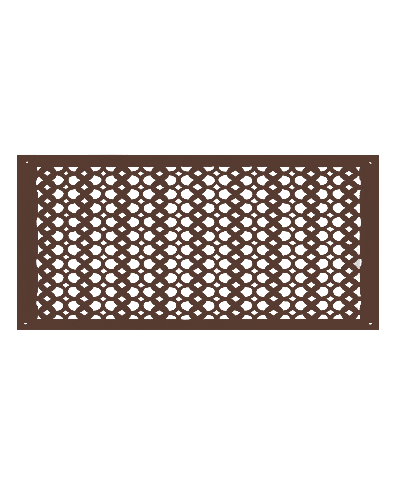 Air Return Grill 12″ X 30″ VR100 With Holes And Matching Screws Top Faceplate Size 14″ x 32″ HVAC Duct Cover Decorative Handcrafted High-Quality Metal – Cast Iron Powder Coated Re-Paintable For Walls, Ceilings, And Floors without Damper