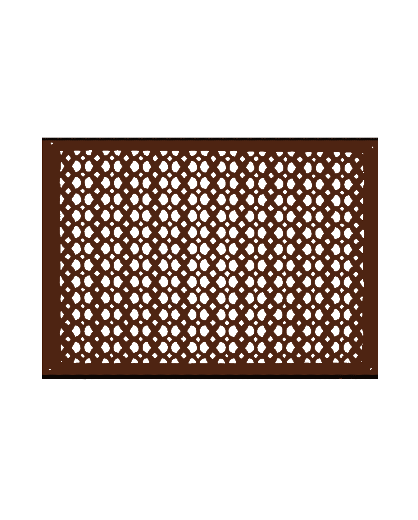 Air Return Grill 16″ X 24″ VR100 With Holes And Matching Screws Top Faceplate Size 17-3/4″ x 26″ HVAC Duct Cover Decorative Handcrafted High-Quality Metal – Cast Iron Powder Coated Re-Paintable For Walls, Ceilings, And Floors without Damper