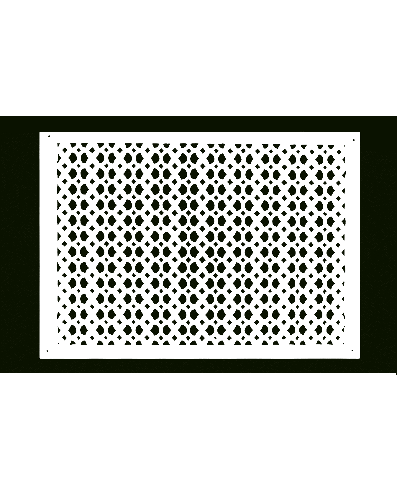 Air Return Grill 16″ X 24″ VR100 With Holes And Matching Screws Top Faceplate Size 17-3/4″ x 26″ HVAC Duct Cover Decorative Handcrafted High-Quality Metal – Cast Iron Powder Coated Re-Paintable For Walls, Ceilings, And Floors without Damper