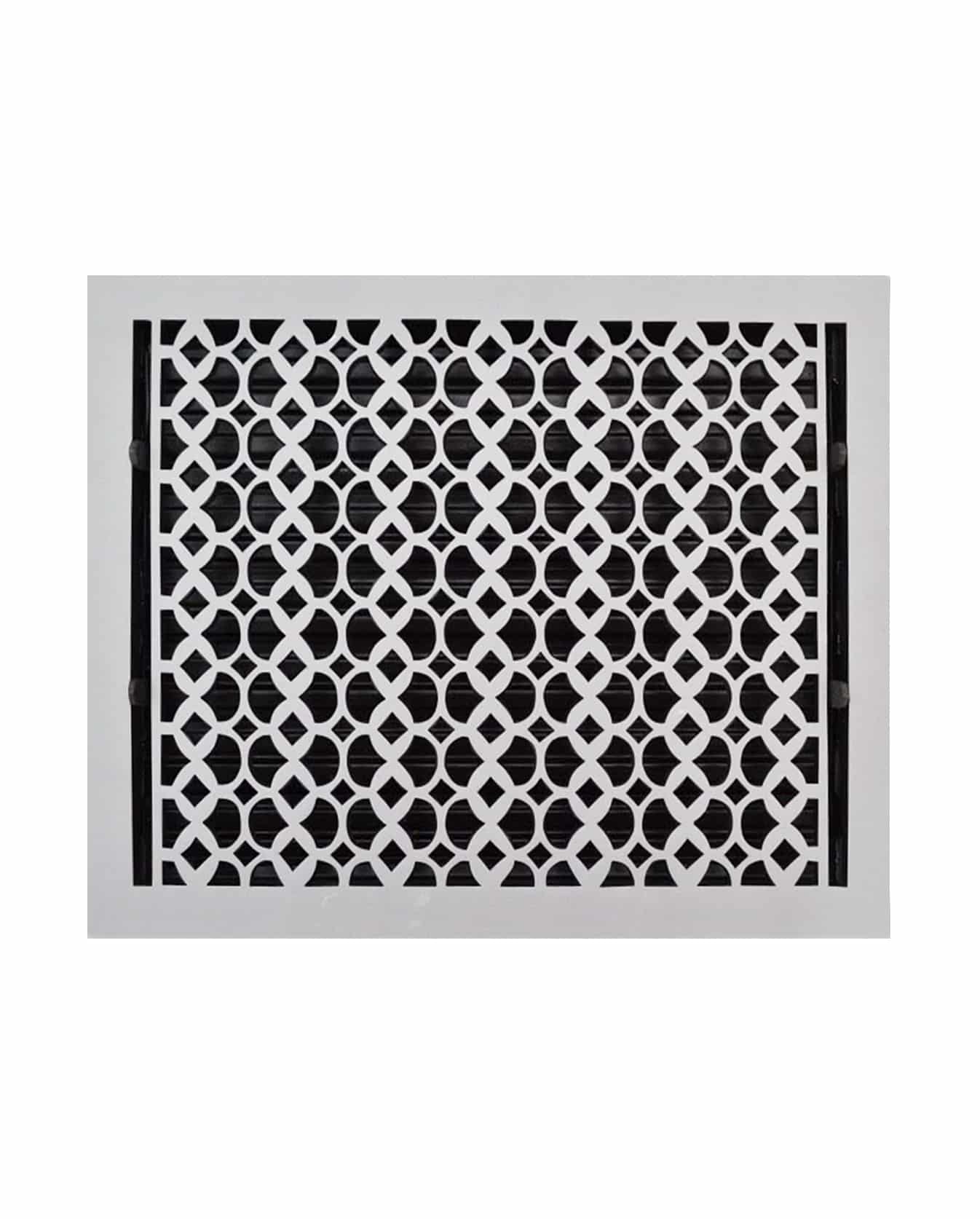Cast Iron Floor Vent Cover / Register Size: 12″ x 16″ with Damper top faceplate outer size 13-1/2″ x 18″, thickness 5 mm, Premium Hand Made heavy-duty, durable, walkable – Powder coated Re-paintable for floors and walls-Tudor Mushroom Design (VR 100)