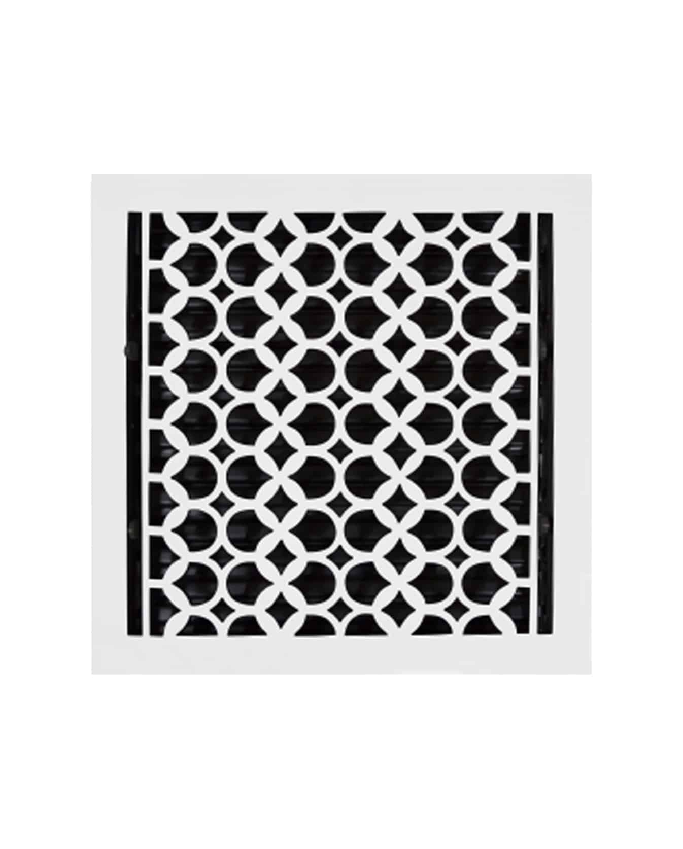 Cast Iron Floor Vent Cover / Register Size: 13″ x 13″ with Damper top faceplate outer size 14-1/2″ x 15-1/4″, thickness 5 mm, Premium Hand Made heavy-duty, durable, walkable – Powder coated Re-paintable for floors and walls-Tudor Mushroom Design (VR 100)