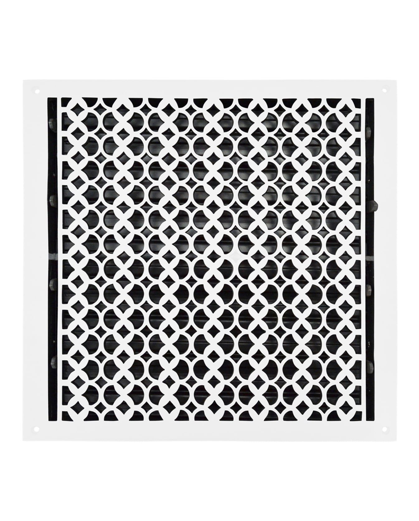 Cast Iron Floor Vent Cover / Register Size: 18″ x 18″ with Damper top faceplate outer size 19-1/2″ x 20″, thickness 5 mm, Premium Hand Made heavy-duty, durable, walkable – Powder coated Re-paintable for floors and walls-Tudor Mushroom Design (VR 100)